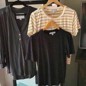 Three Amour Vert tees in L